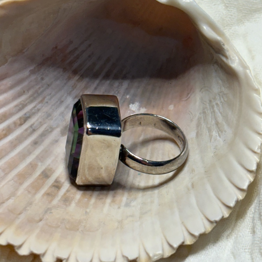 Mystic Topaz Sterling Silver Ring - Picture 4 of 8